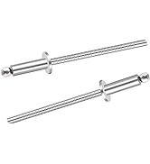 Sunxeke 100pcs 1/8" x 1/2" Stainless Steel Blind Rivets, 3.2 x 12.7mm Stainless Steel Pop Rivets,...
