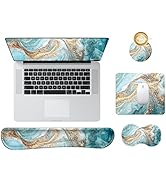 DINKY Keyboard Wrist Rest Pad, 4 in 1 Mouse Pads with Wrist Support Set Ergonomic, Memory Foam Mo...