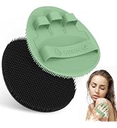 GEENOA New Silicone Shower Scrubber with Straps, 360° Anti-Slip &amp; Enlarged Body Scrubber for Rich...