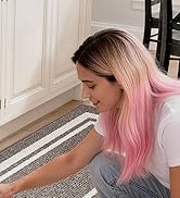 COSY HOMEER Kitchen Rugs Non-Slip 20x30/20x48 Inch Thick Polypropylene Standing Mat for Home Mach...