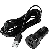 YEECORE Dual USB Car Charger, Dual Port 2.4A Car Adapter Cigarette Lighter with 11.5ft (3.5 Meter...