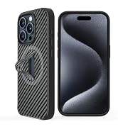 AUROX for iPhone 15 Pro Case with Invisible Stand [Compatible with MagSafe] Military-Grade Protec...