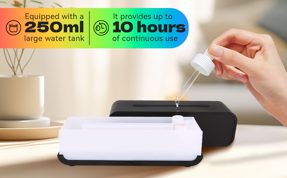 Color changing diffuser; Oil diffuser with remote; Flame humidifier; Diffusers home with flames