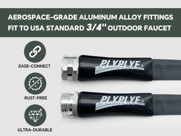 AEROSPACE-GRADE ALUMINUM ALLOY FITTINGS FIT TO USA STANDARD 3/4&amp;#34;OUTDOOR FAUCET