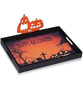 Krismax Halloween Serving Tray - Halloween Decorations Decorative Trays and Platters Halloween Sn...