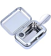 FOMIYES Pocket Ashtray Mini Portable Ash Tray Metal Cigar Ashtrays with Lid Cigarette Snuffer Ash...