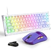 ATTACK SHARK R68 HE&amp;X11Ultra Gaming Keyboard and Mouse Combo,8KHz Rapid Trigger Keyboard,PAW3950M...