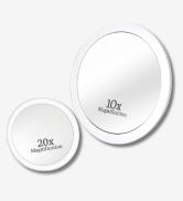 MIRRORVANA Magnifying Mirror Set Combo with 3 Suction Cups Each - Compact &amp;amp;amp; Travel Ready