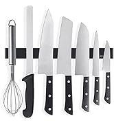 Rich&amp;Ray Magnetic Knife Strip No Drilling, Kitchen Knife Magnetic Holder for Wall, Kitchen Access...