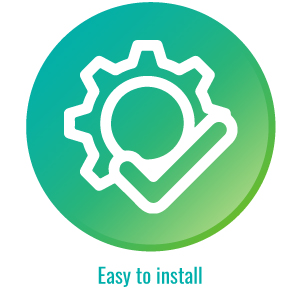 Key feature icon for our shower head, aerator, spray valve, and other kitchen and bathroom fixtures
