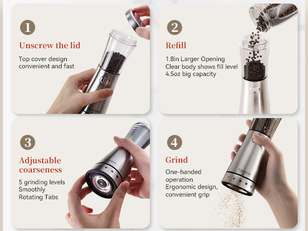 Electric Salt and Pepper Grinder