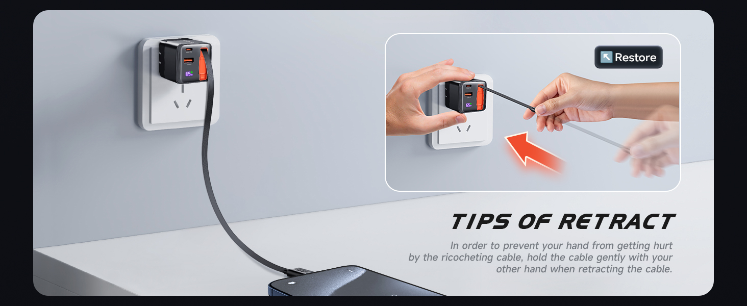 retractable usb c charger how to retractable cable