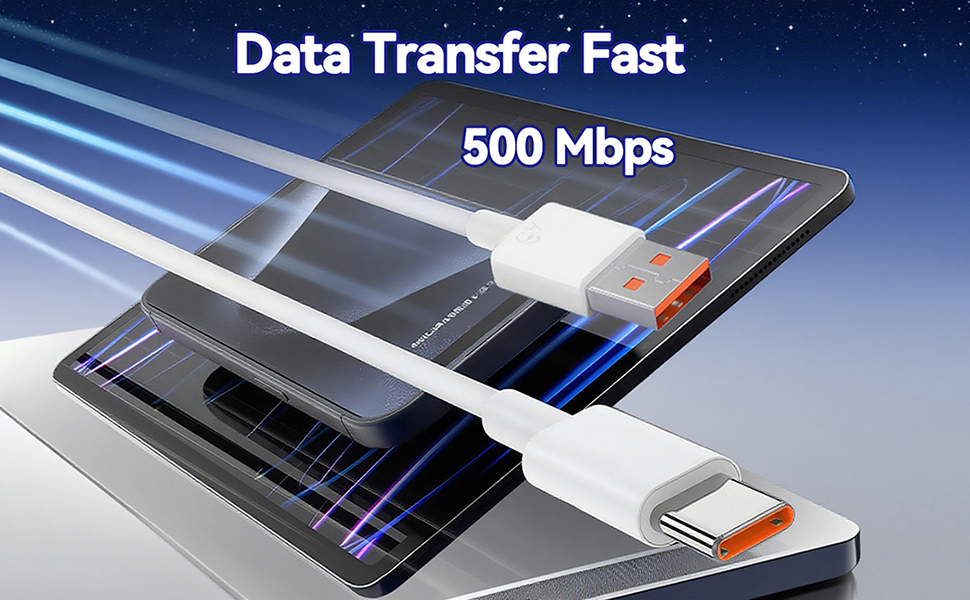 Supports data transmission, up to 500Mbps