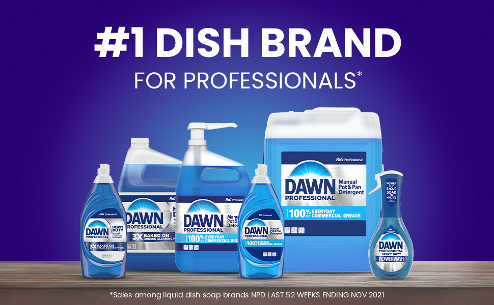 dawn professional dish soap liquid detergent manual pot and pan
