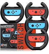Steering Wheel for Mario Kart Nintendo Switch, Switch Racing Steering Wheel for Mario Kart 8 Delu...