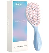 RHOS Scalp Massager, Shampoo Brush with Handle, Curved Vented Hair Scrubber, Scalp Brush for Wet ...