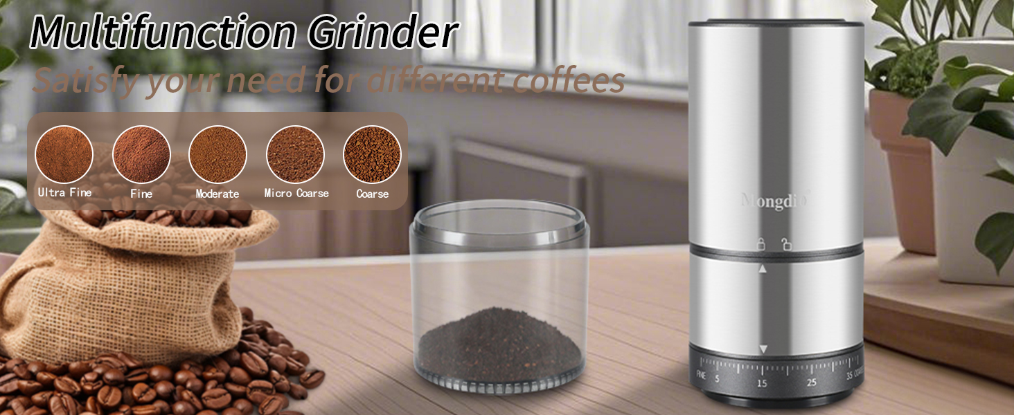 electric conical burr coffee grinder