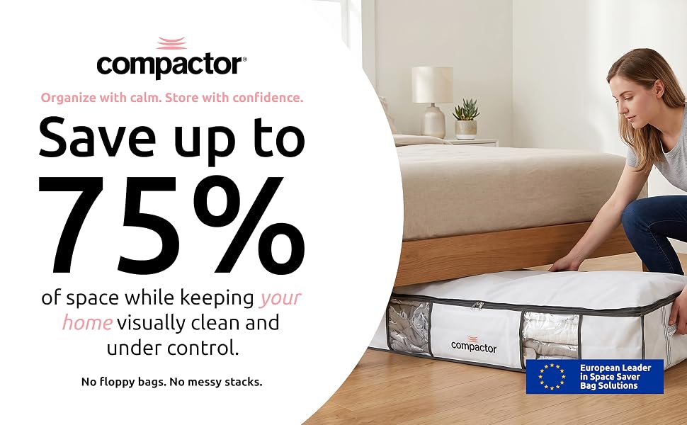 Compactor vacuum bags for comforters and blankets