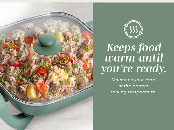 Keeps Food Warm.