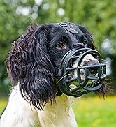 BASKERVILLE Ultra Dog Muzzle- Black Size 3, Perfect for Medium Dogs, Prevents Chewing and Biting,...