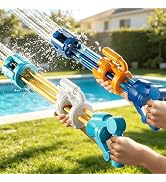 KIZONLY 2 Pack Water Guns for Kids, Soaker Squirt Water Gun Toys, Beach Backyard Party Play Game ...