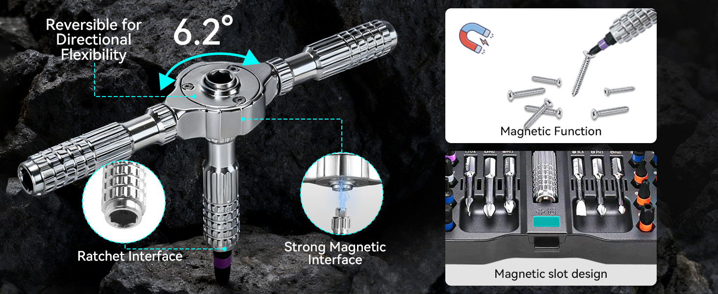 40 In 1 Magnetic Ratchet Screwdriver Set