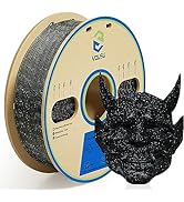 YOUSU 3D Printer Filament PLA Filament 1.75mm Laser Paillette Series-Galaxy Black Filament 1kg(2....