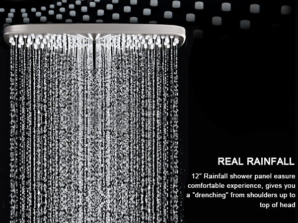 rainfall shower head