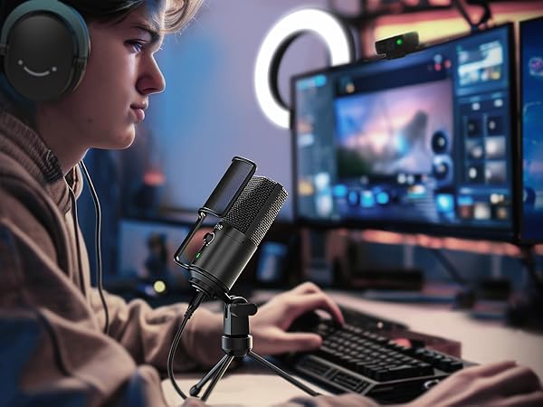 computer pc usb mic for gaming streaming
