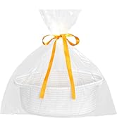 ABenkle Small Woven Easter Basket with Handle, 12x8x5 inches, Durable Decorative Gift Basket Nurs...