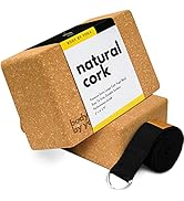 Luxury Cork Yoga Block Set - Extra Large Yoga Blocks with Performance Grade Portuguese Cork | Hig...