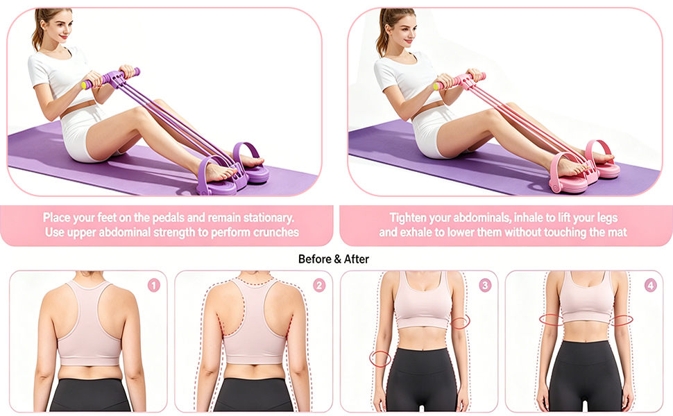 Pedal Resistance Bands with Handles