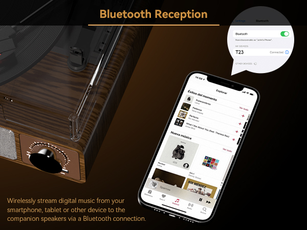 vinyl record player bluetooth