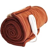 Heated Blanket-Electric Blanket,50"x60" Soft Heated Throw Blanket with 5 Heating Levels &amp; 3 Hours...