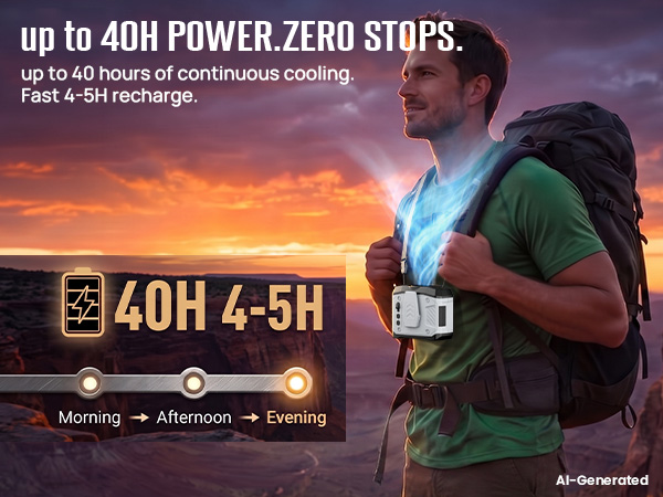 fan for shirt clip supports cooling through workdays, hikes, and outdoor events