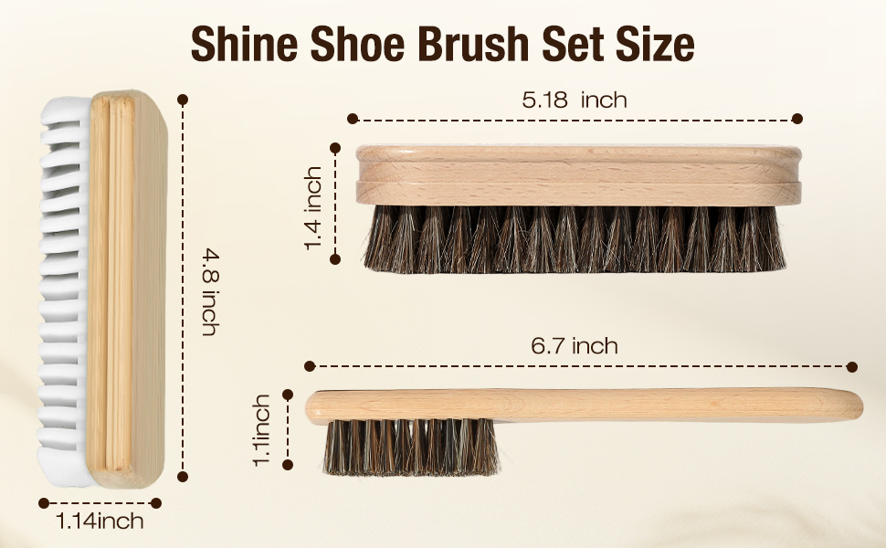 shoe brush size