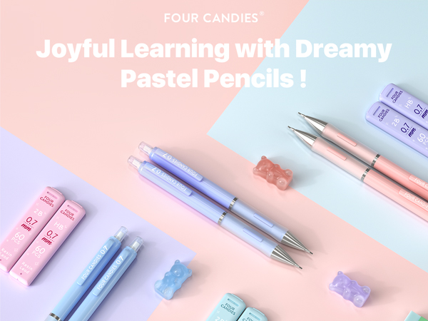 Four Candies Pastel Mechanical Pencils
