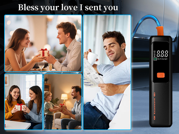 Cordless Tire Inflator Portable Air Compressor