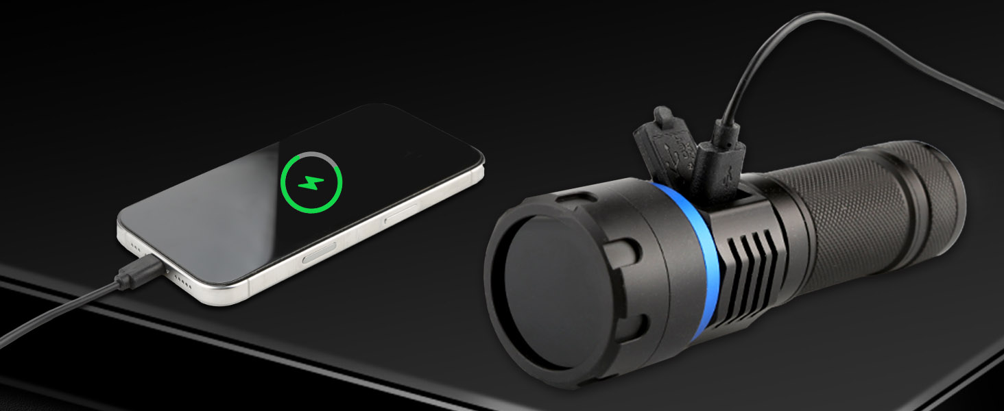 flashlight flashlights high rechargeable lumens led powered battery flash bright powerful