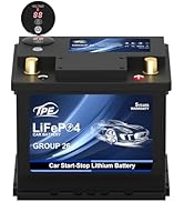 TPE Car Start Stop System BCI Group26 LiFePO4 Lithium-ion Battery 12.8V 800A Lightweight High Per...