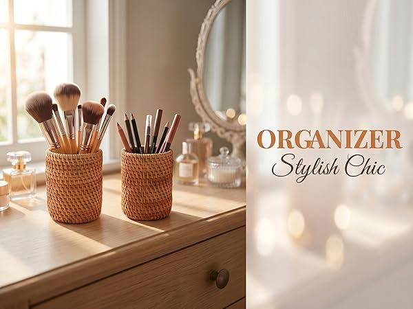 Rattan Pencil Holder