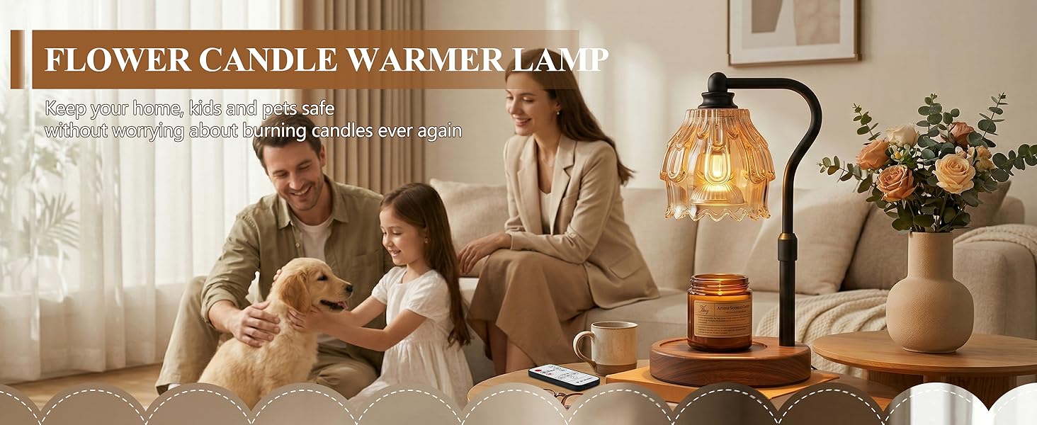 FLOWER CANDLE WARMER LAMP