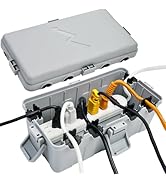 Hrensaw Medium Outdoor Electrical Box(10.6x5.5x4.5inch),IP54 Waterproof Extension Cord Cover w/6 ...