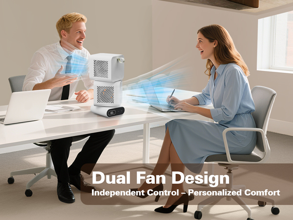 Dual Fan Design with Independent Control – Personalized Comfort