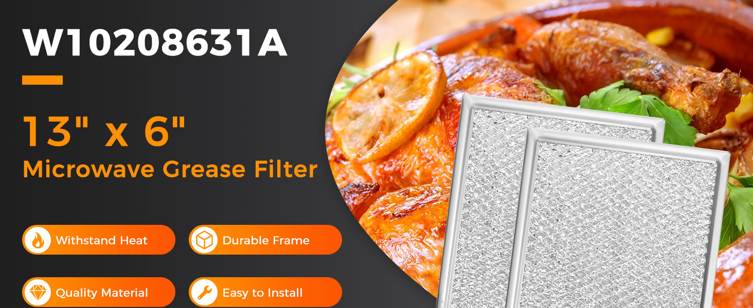 13 x 6" Microwave Grease Filter