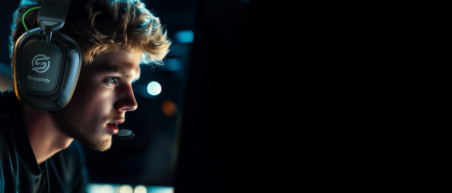 a man looking at a computer screen