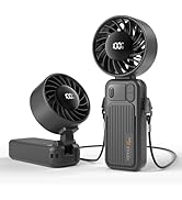 KinYiLO Portable Handheld Fan, 100-Speed Rechargeable Personal Fan with 4000mAh Battery for up to...