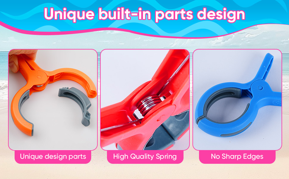 large size towel clips