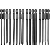 16pcs 4-in-1 Magnetic Screwdriver Bits Set with 1/4" Hex Shank Drill Screw Driver Bit Power Tools...