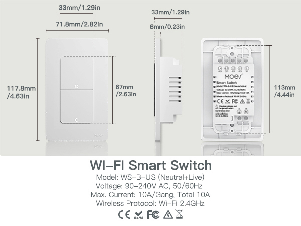 smart double light switch